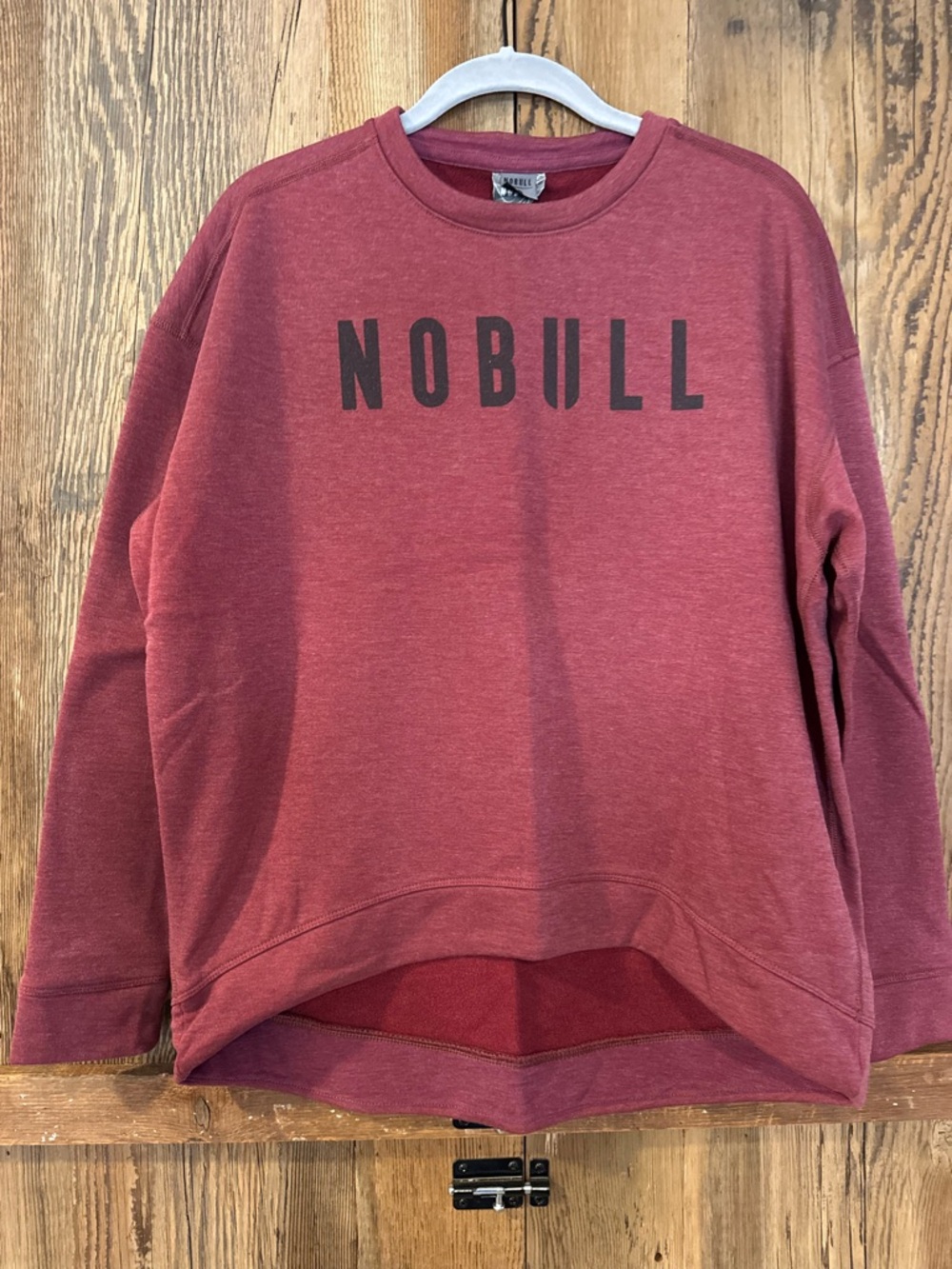 NOBULL Heathered Burgundy Crewneck Tee